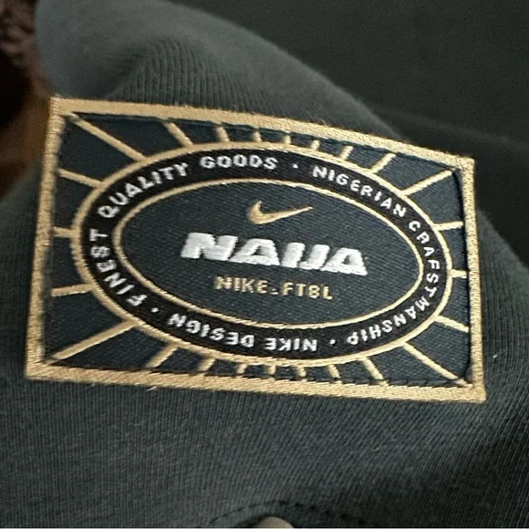 EUC! WOMEN’S NIKE SPORTSWEAR LONG SLEEVE DRESS NIGERIAN TEAM GREAN - Picture 6 of 8